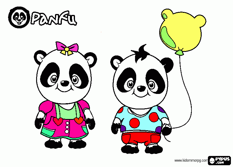 panditas para colorear