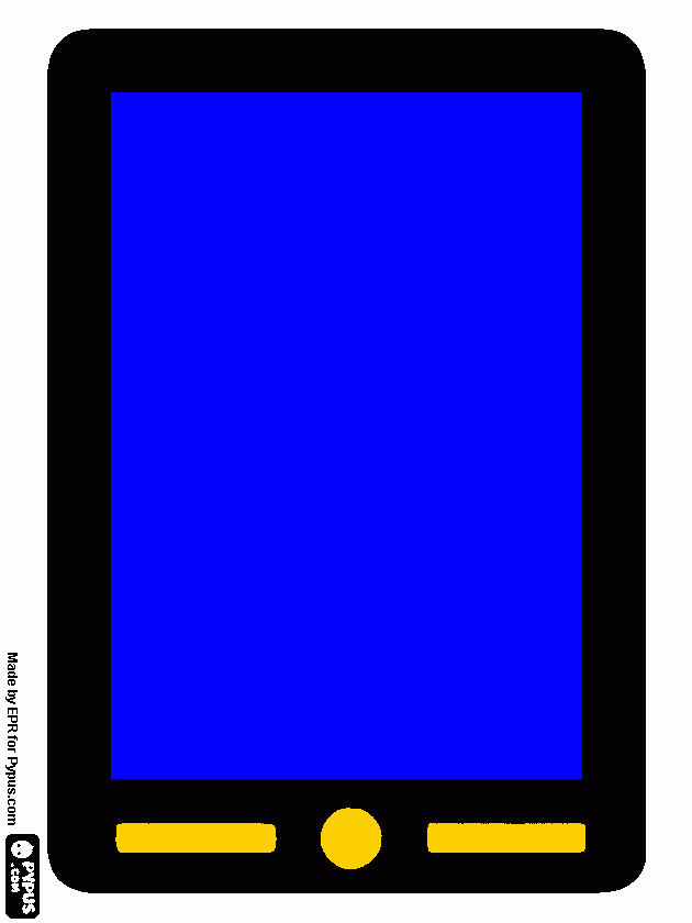 pantalla tactil para colorear