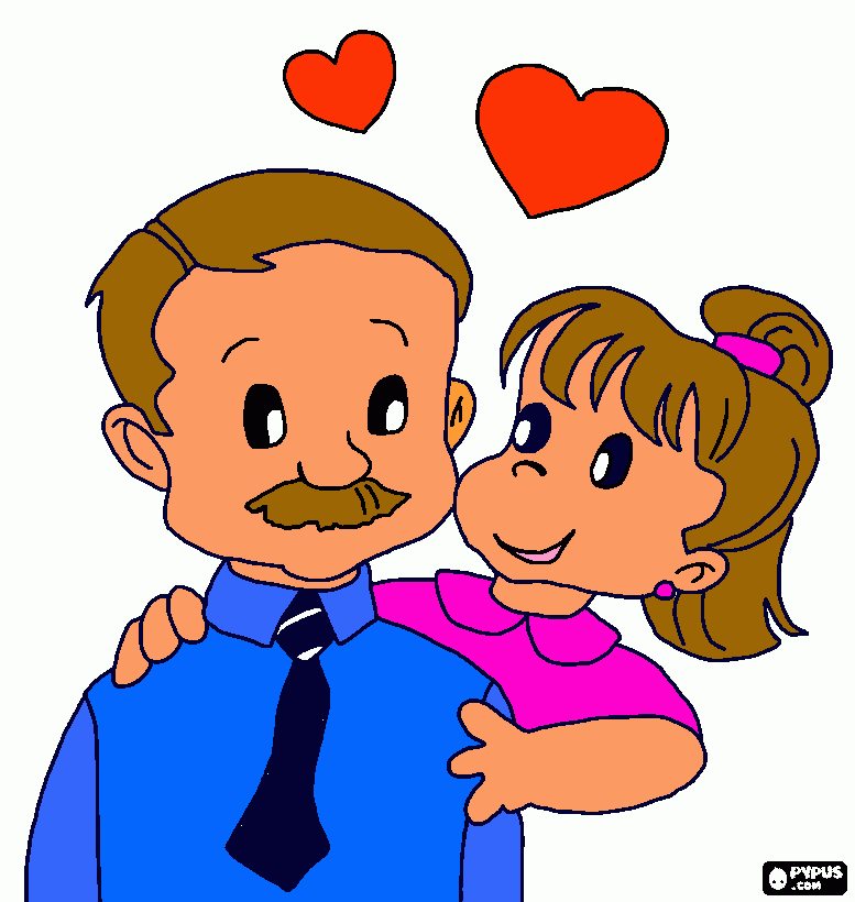 papà carlos para colorear
