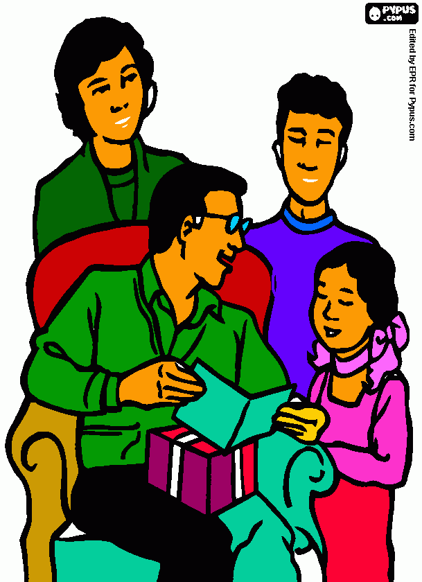 Papá Erick para colorear