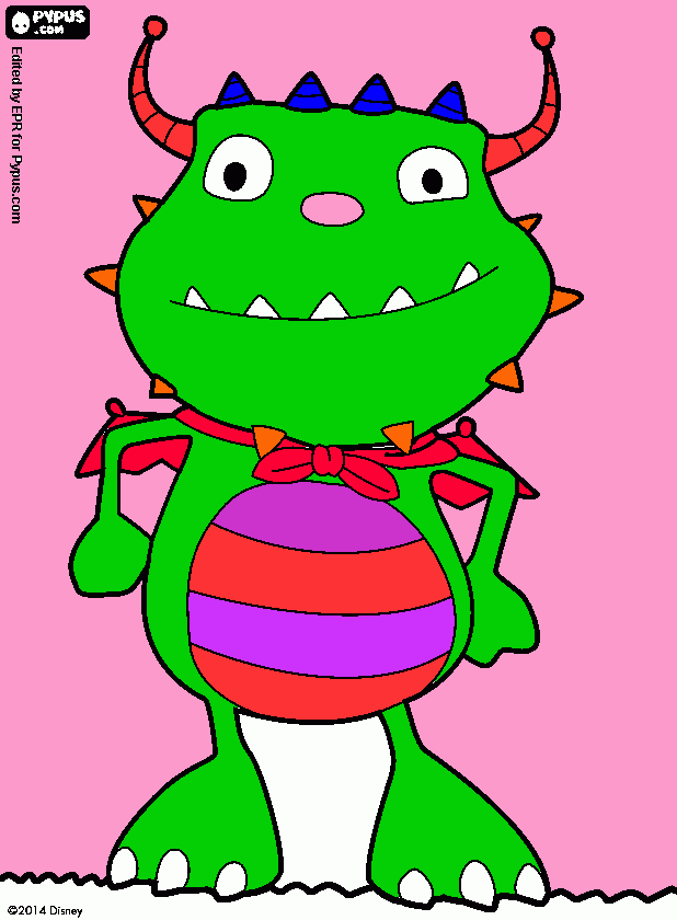 papa de henry mostrito para colorear