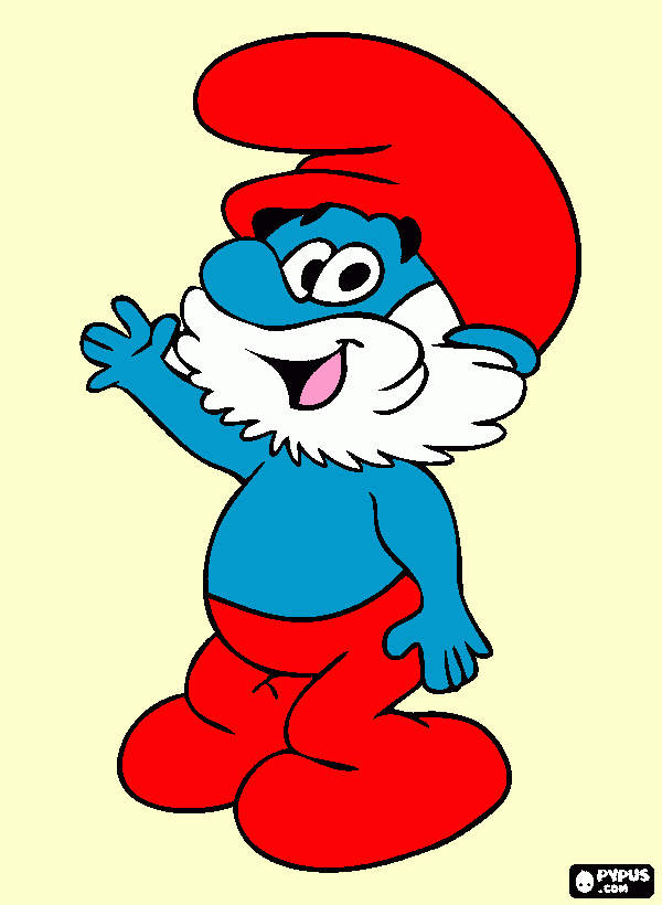 papa gruñon para colorear