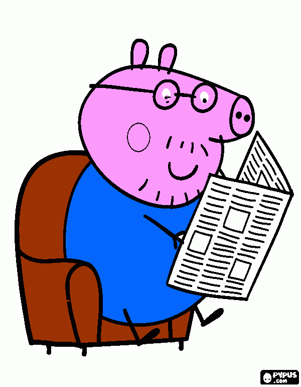 papa serdito para colorear