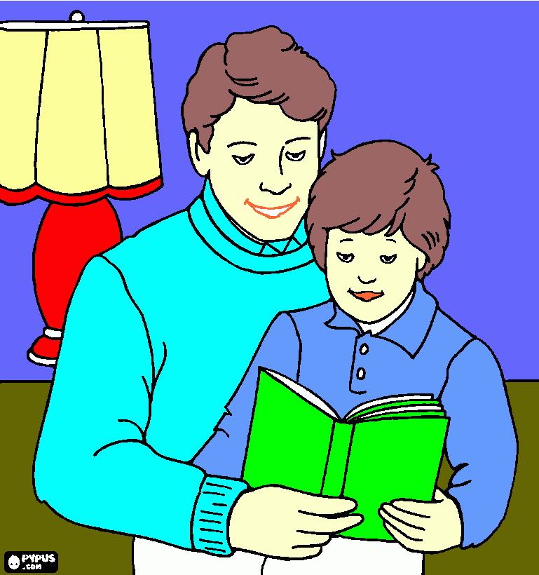 papa te  quiero mucho para colorear