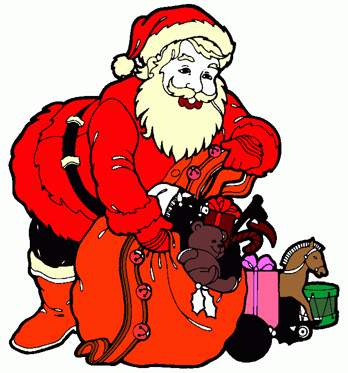 papai noel para colorear