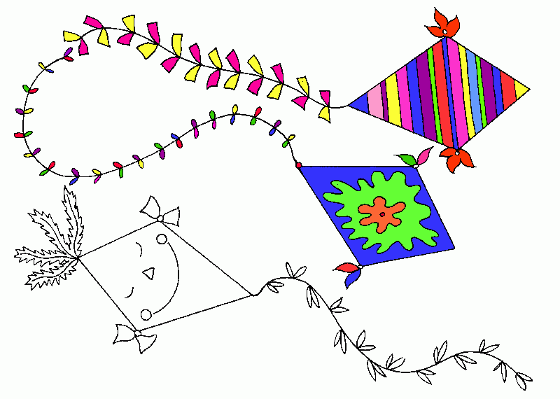 papalote para colorear