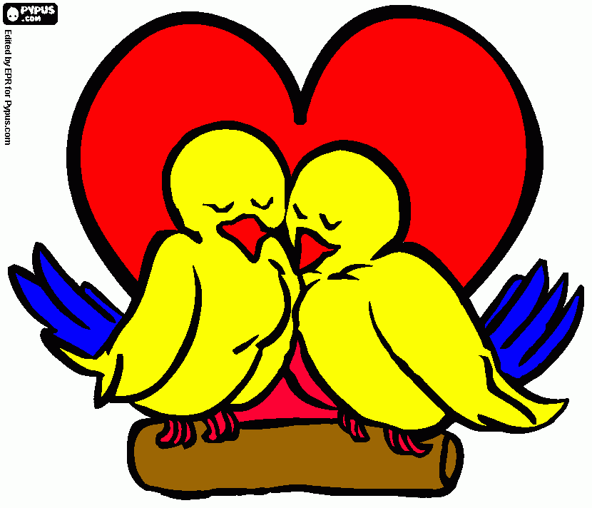 papi y pili. para colorear