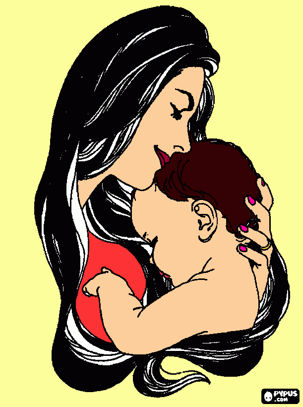 para la mejor mami del mundo para colorear