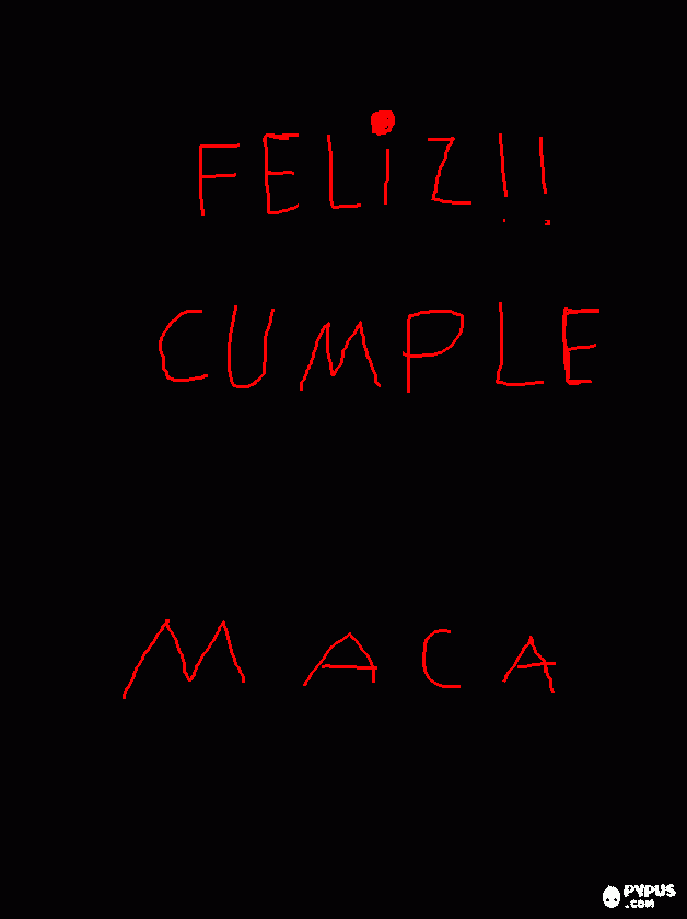 Para maca para colorear