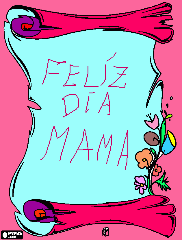 para mi mama JUANA CASTAÑEDA BAZAN para colorear