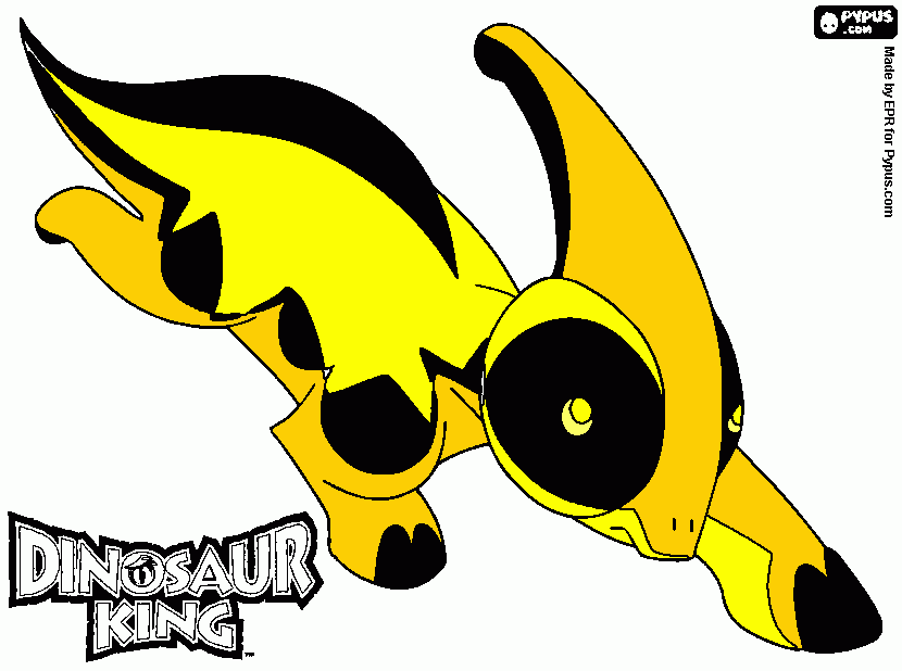 paris la parasaurolophus para colorear