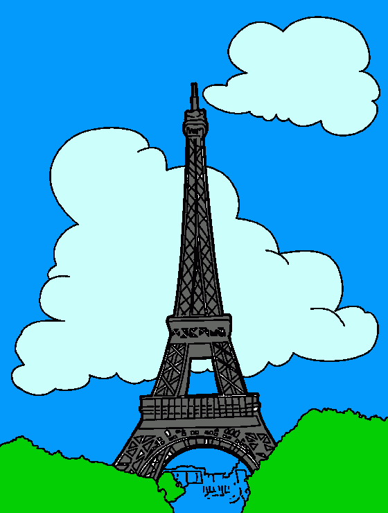 paris para colorear