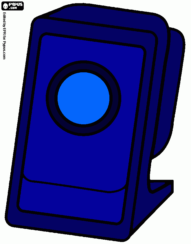 Parlantes para colorear