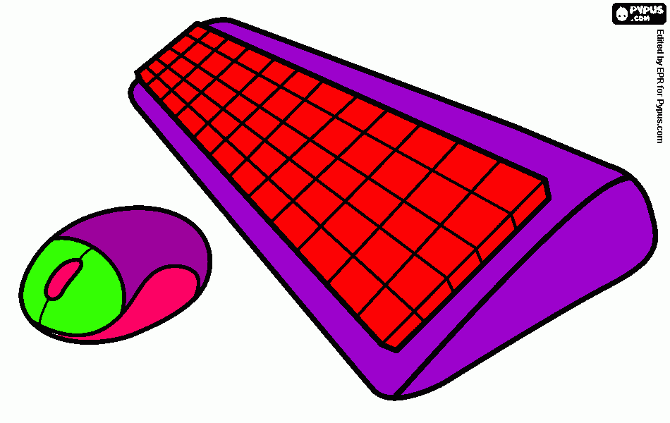 partes de compu para colorear