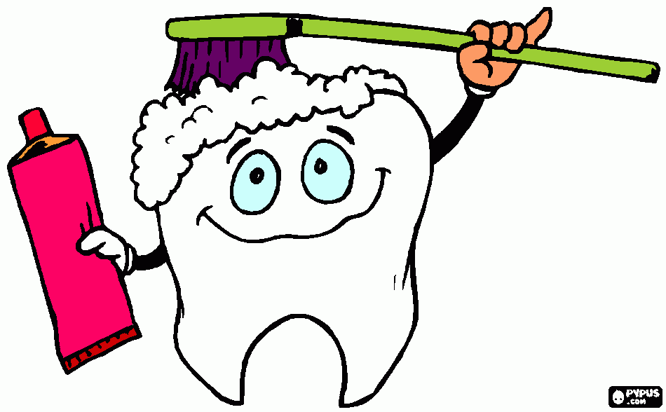pasta dental para colorear