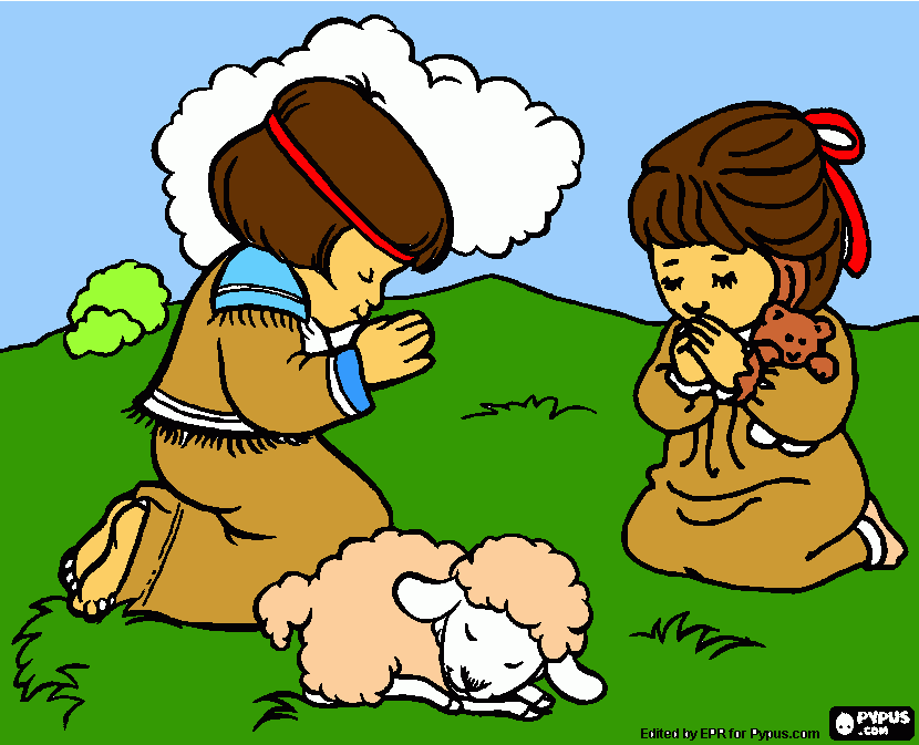 PASTORCITOS para colorear