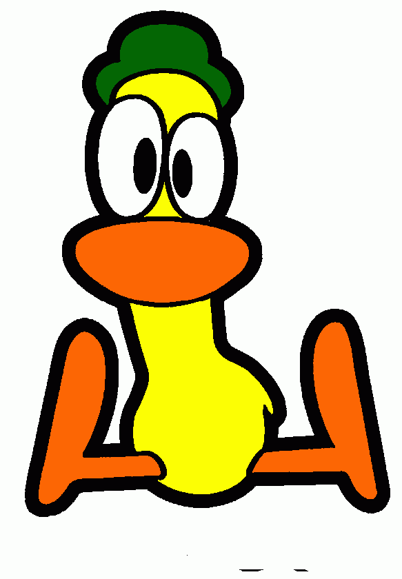 PATO AMARILLO para colorear