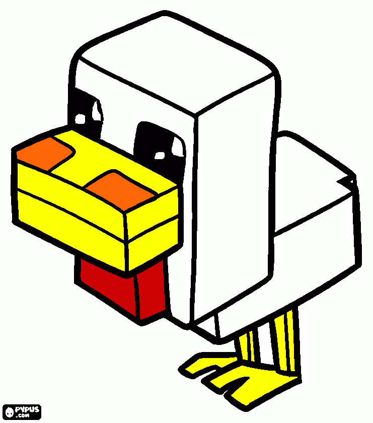 pato-gallinas gustaaaannnn!!!! para colorear