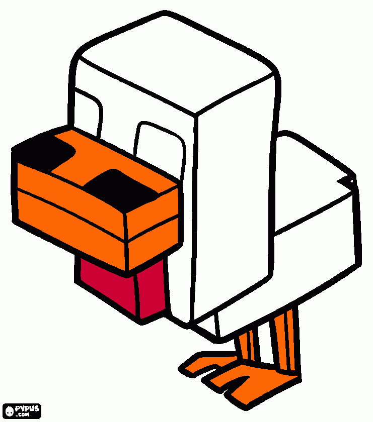 patogallina para colorear