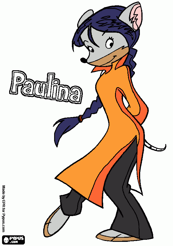 PAULINA de las Tea Sisters para colorear