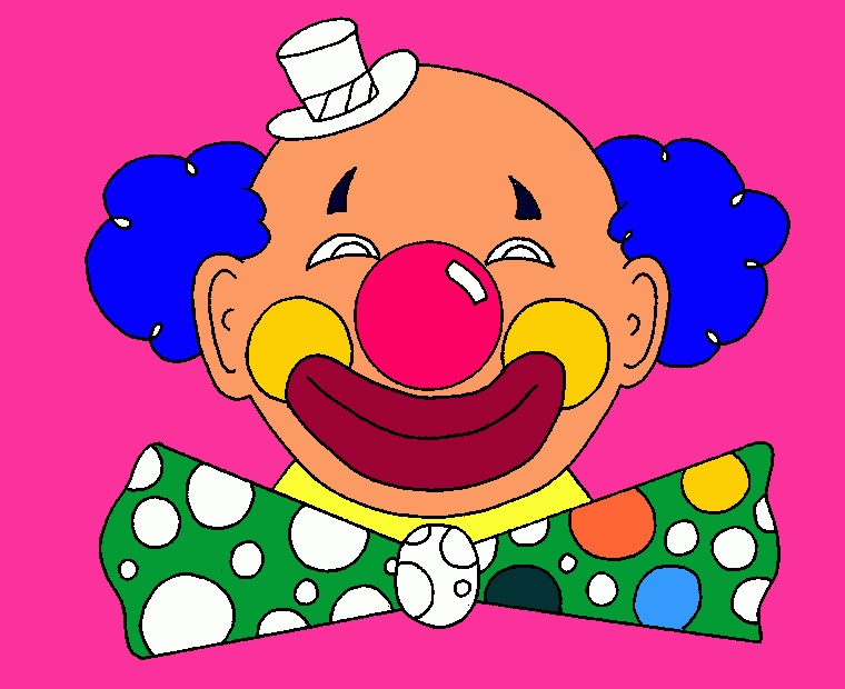 payaso feliz para colorear