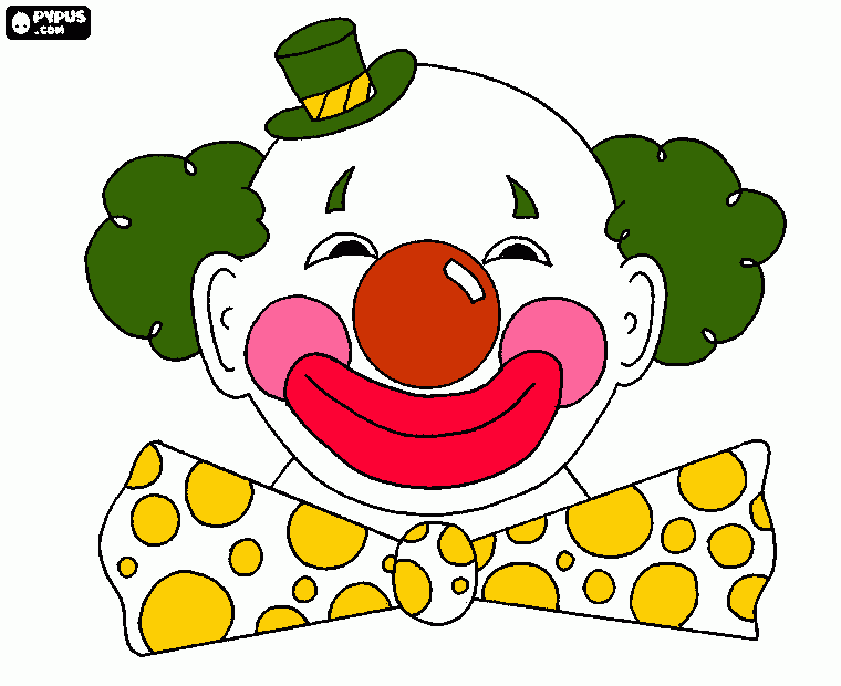payaso grotesco para colorear