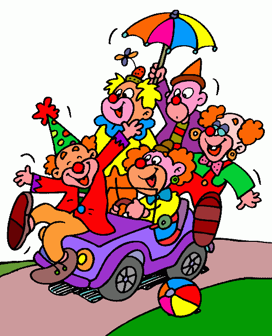 payasos carnaval para colorear