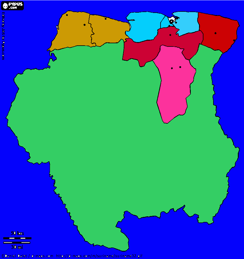 PAÍS COLOREADO para colorear