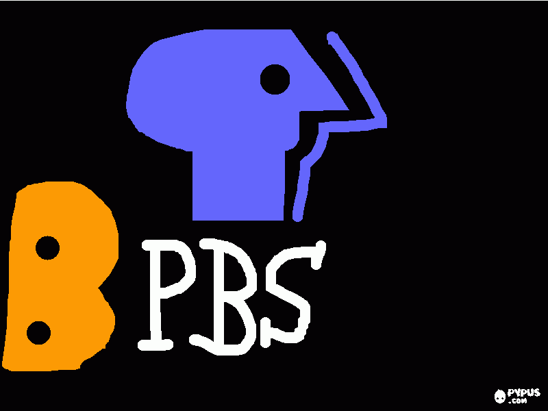 pbs logo para colorear