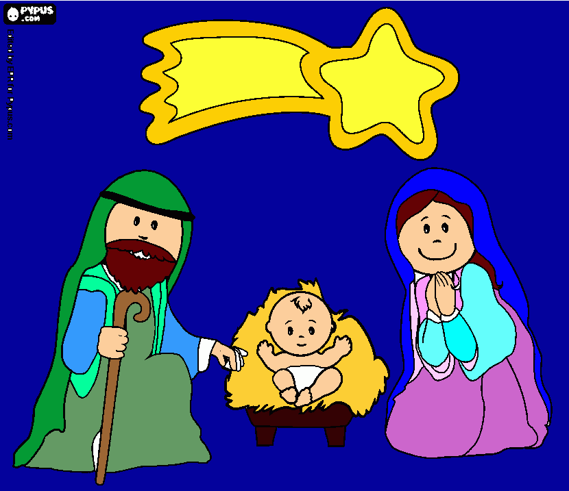 PECEBRE DE JESUS para colorear