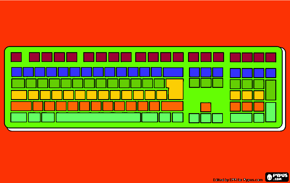 pedro jose el teclado coloreado para colorear