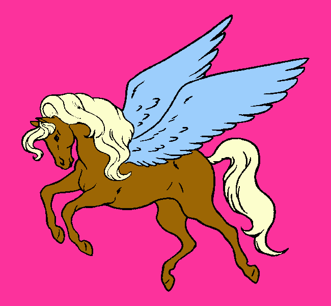 pegaso para colorear