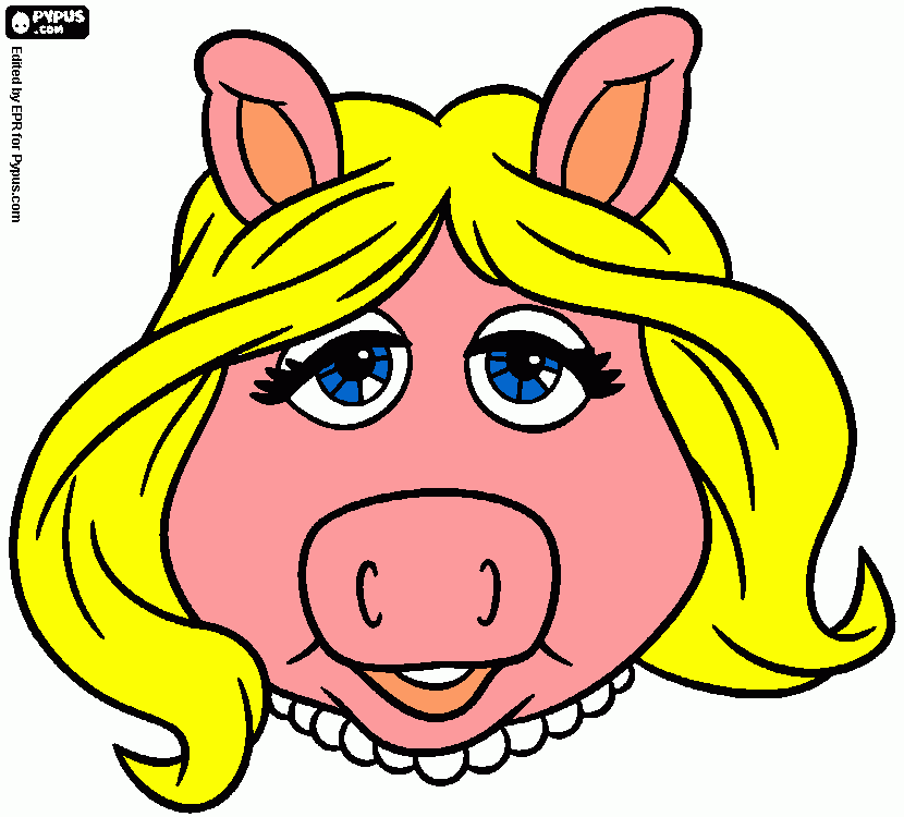 Peggy máscara para colorear