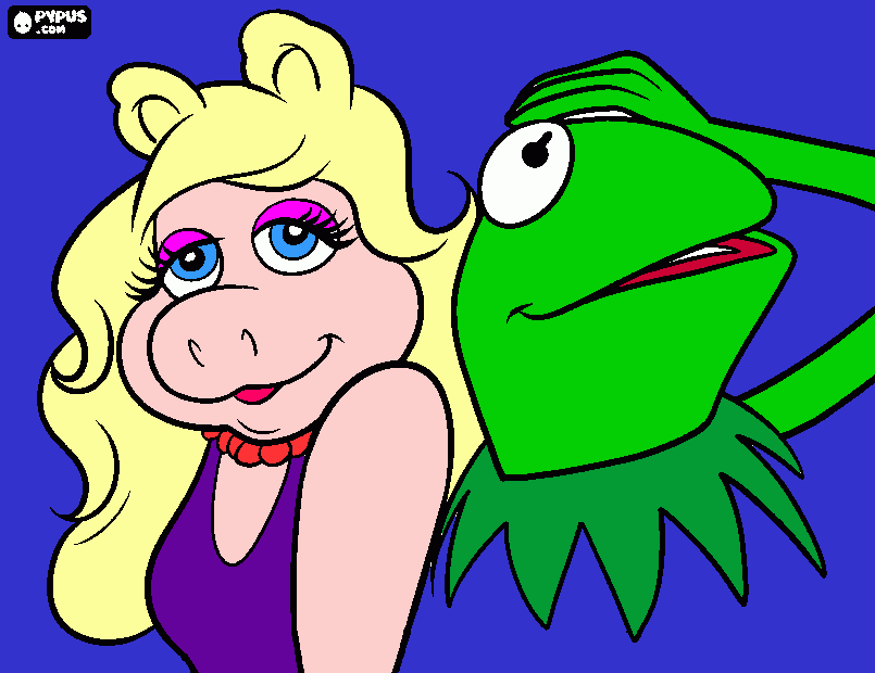 peggy y rene para colorear