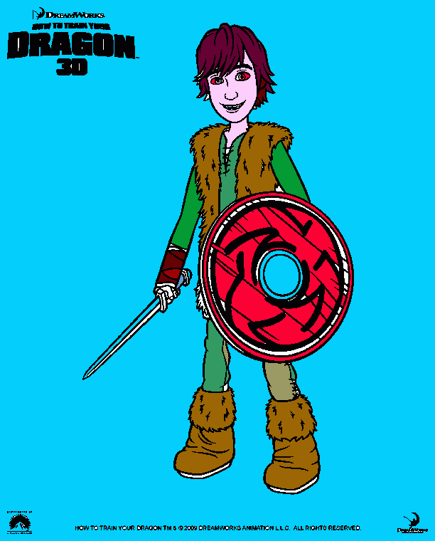 peli de los dragones.hipo para colorear