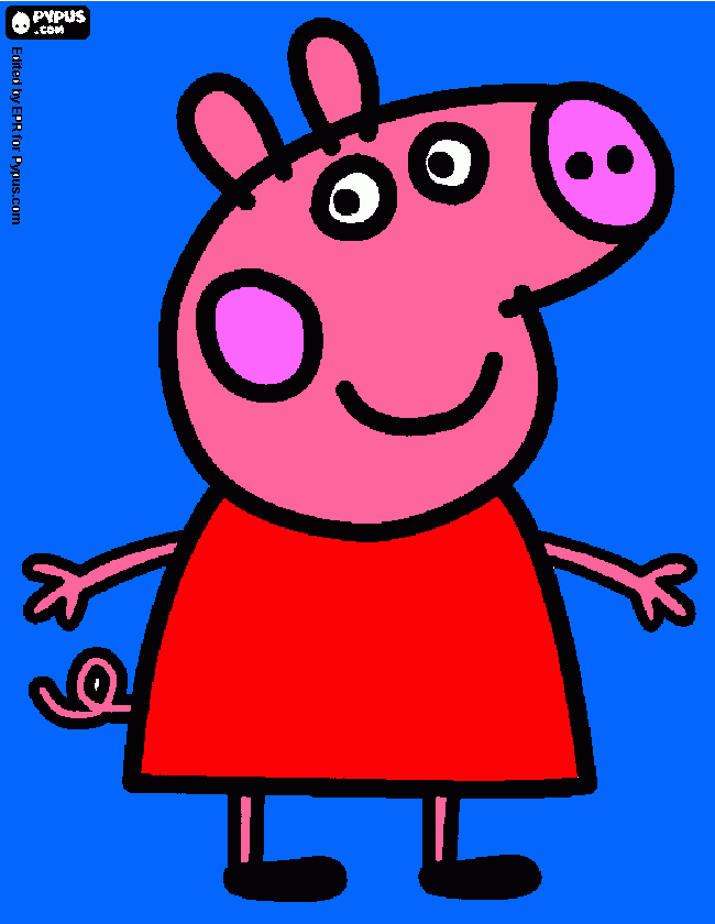PEPA PIG, personaje principal para colorear