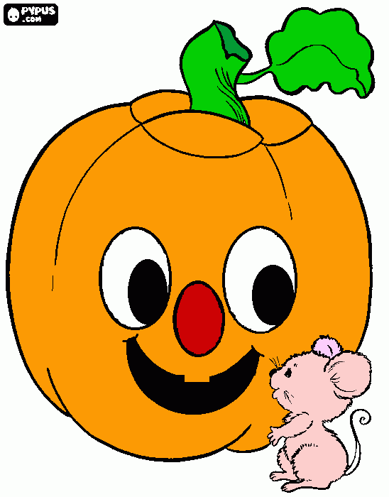 pepe navidad una calabaza sonriente con  para colorear
