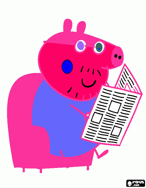 pepe the pig para colorear