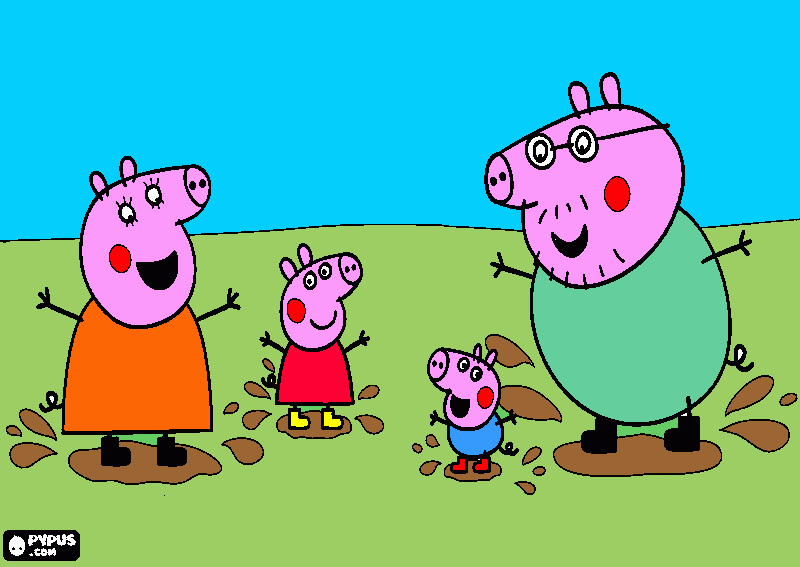 pepita pig para colorear