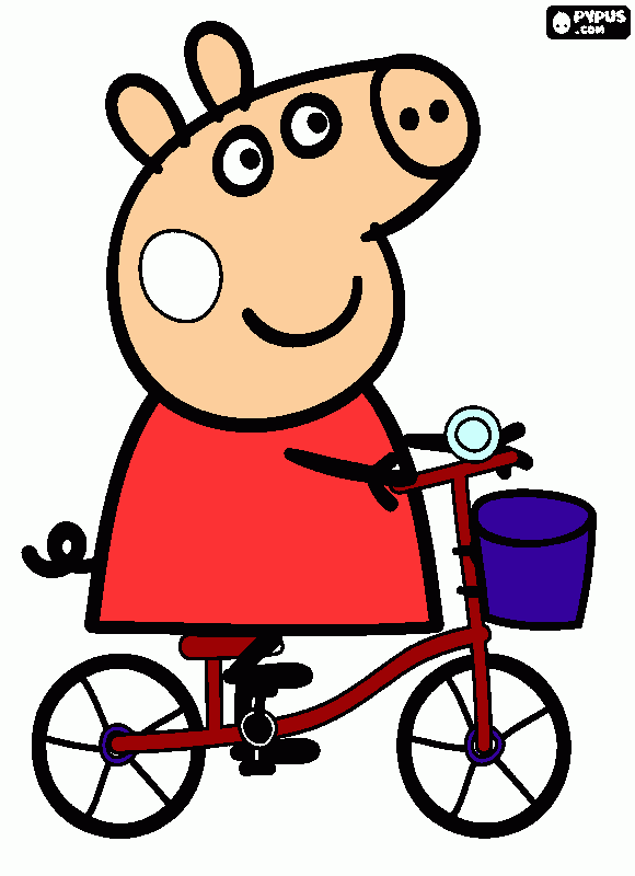 peppa  en  vici para colorear