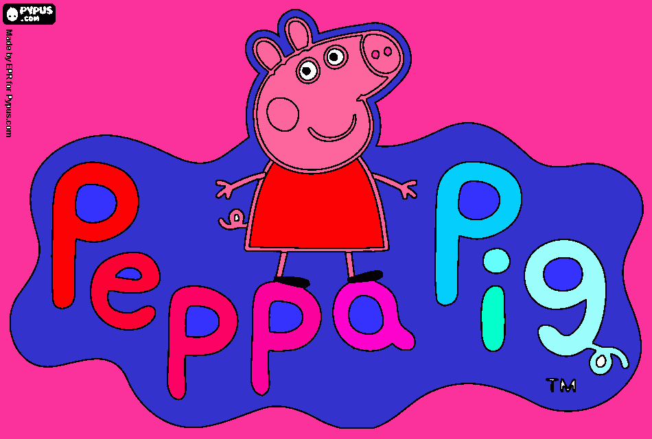PEPPA PIG OINC OINC para colorear