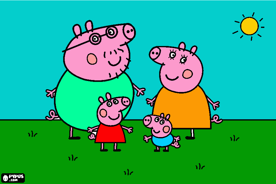 peppa pig para ti para colorear