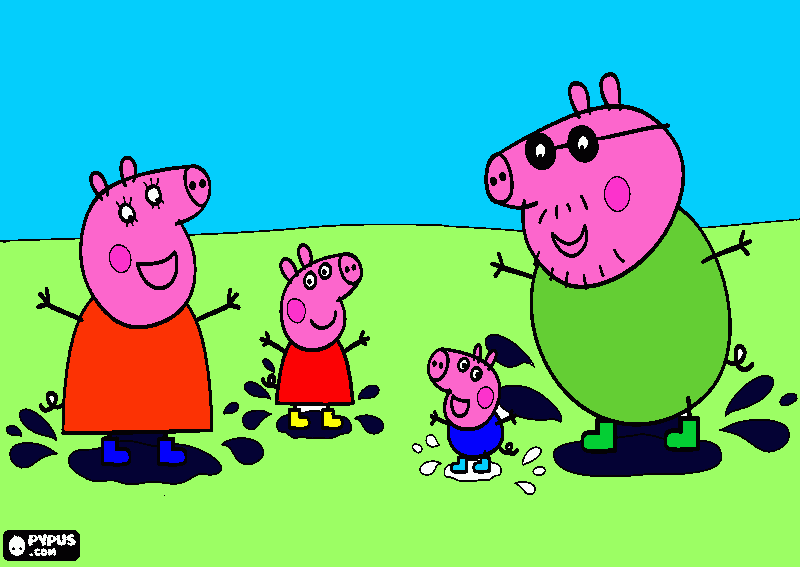 Peppa puerca para colorear