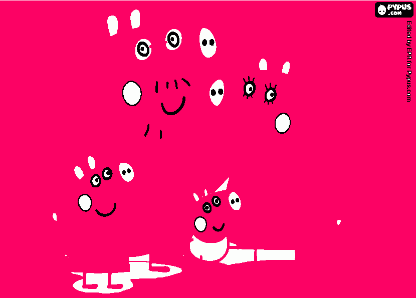 Peppa rosa para colorear