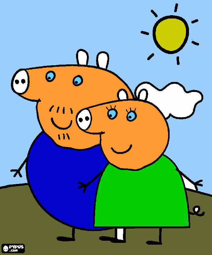 peppade haru para colorear