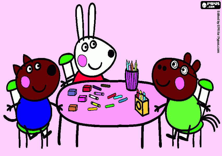 peppagig para colorear