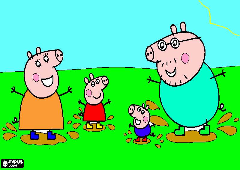 pepppa pig para colorear
