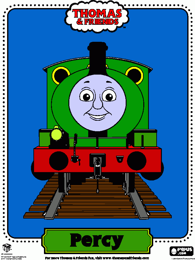 percy train para colorear