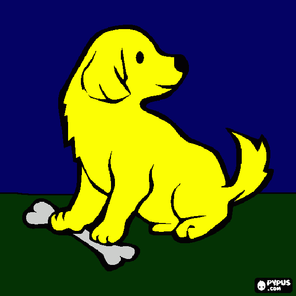 perrito 2 para colorear