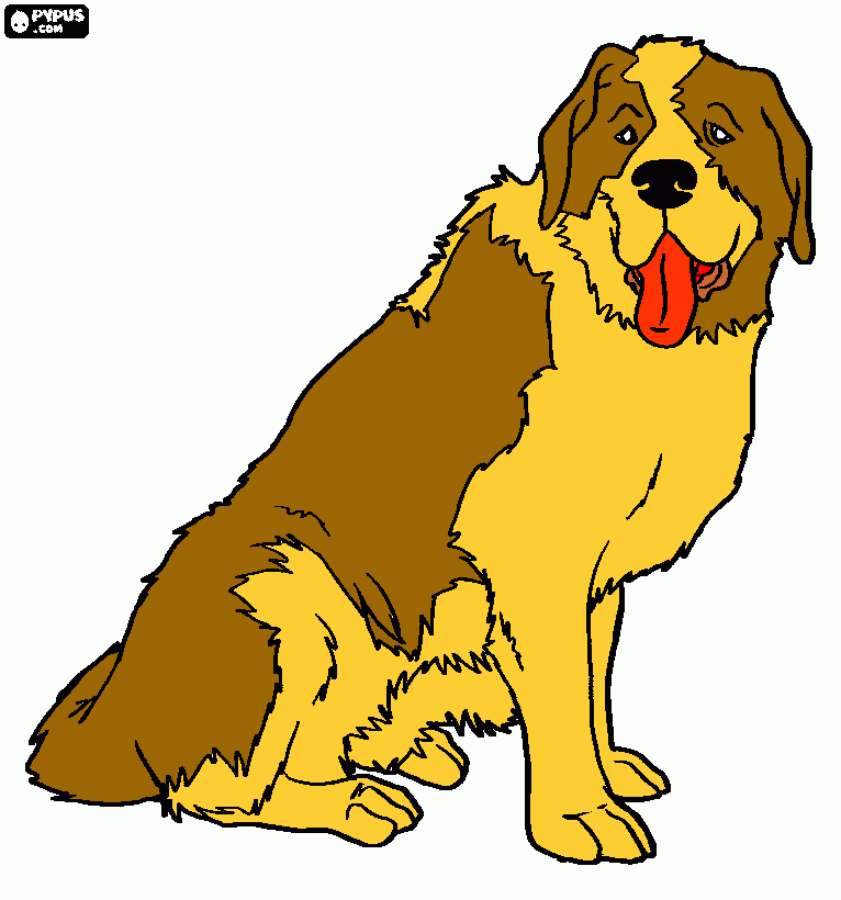 perro mastin para colorear
